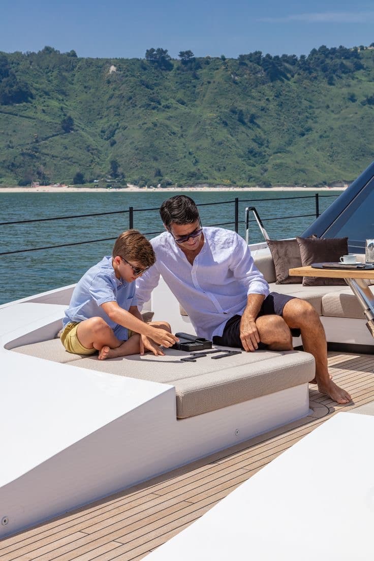 A private family yacht escape